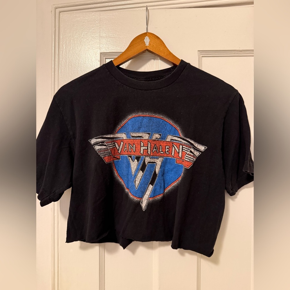 Van Halen • Black Crop Top